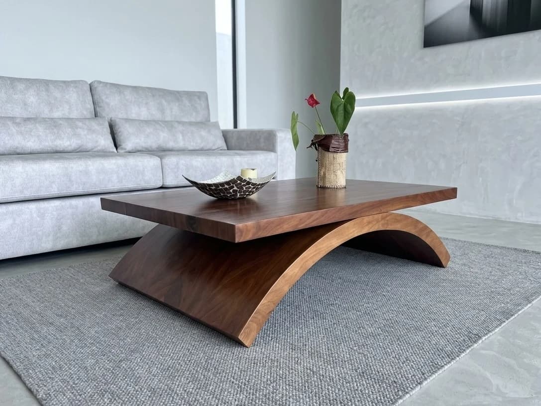 Crest Solid Wood Coffee Table 1 - Furniture Place Kenya