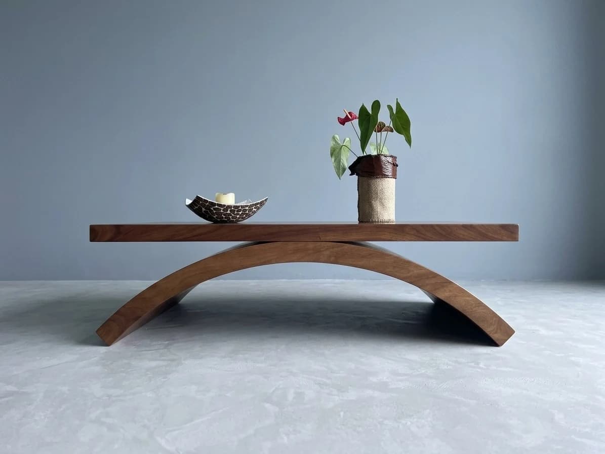 Crest Solid Wood Coffee Table 2 - Furniture Place Kenya