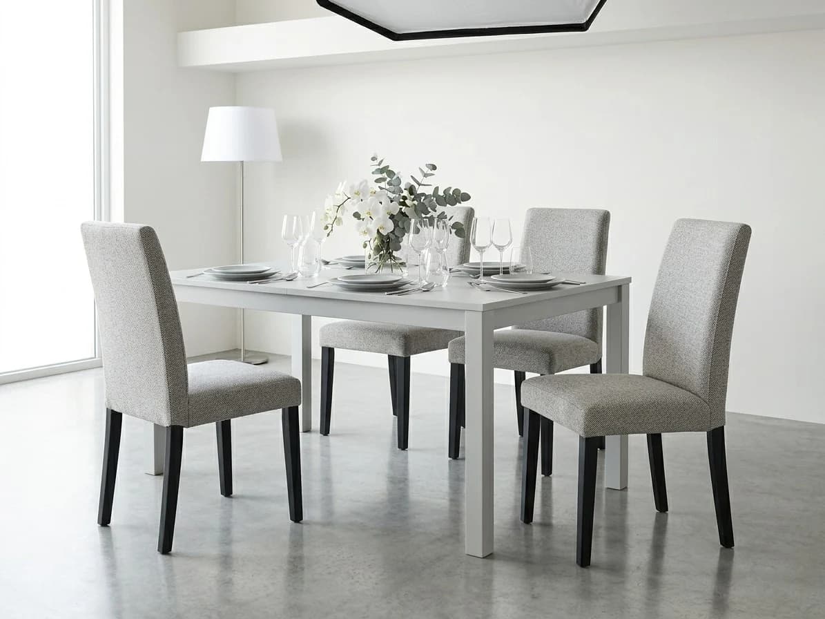 Woven Fabric Upholstered Dining Chair 4 - Furniture Place Kenya