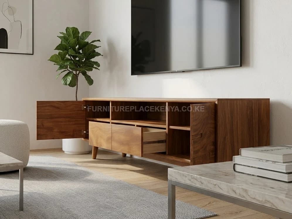 Cedar TV Stand 3 - Furniture Place Kenya