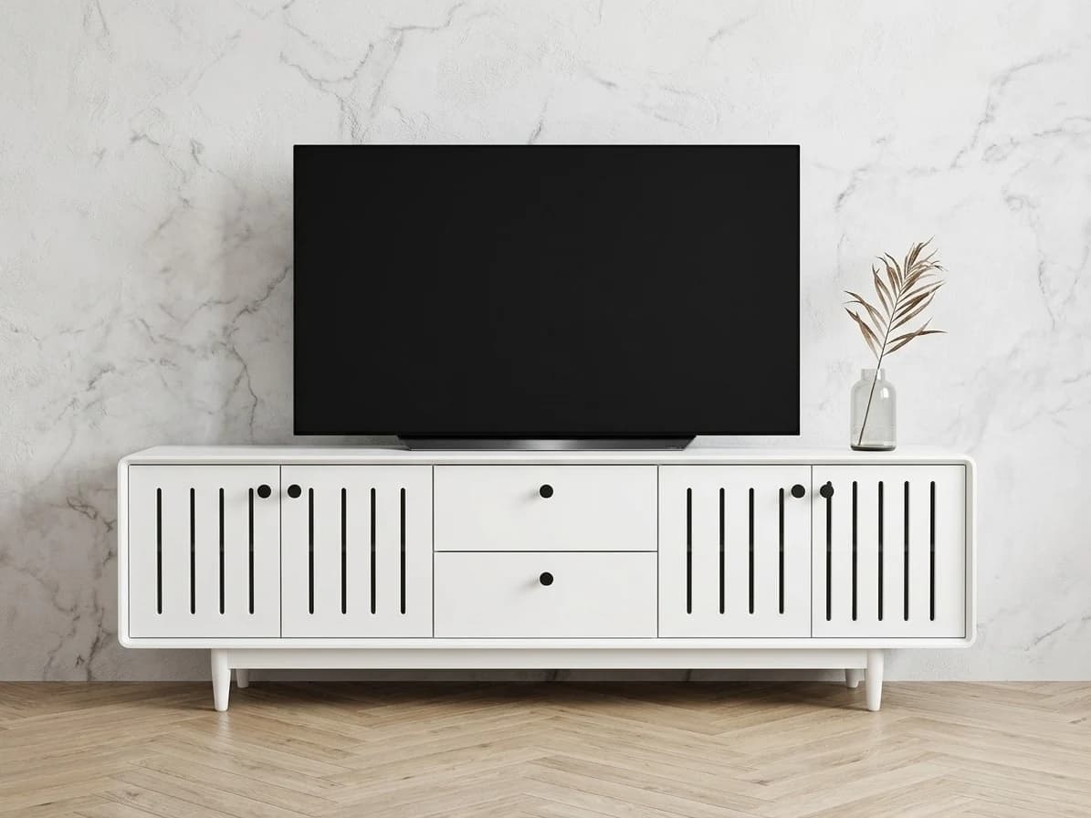 Slat Door TV Stand 1 - Furniture Place Kenya