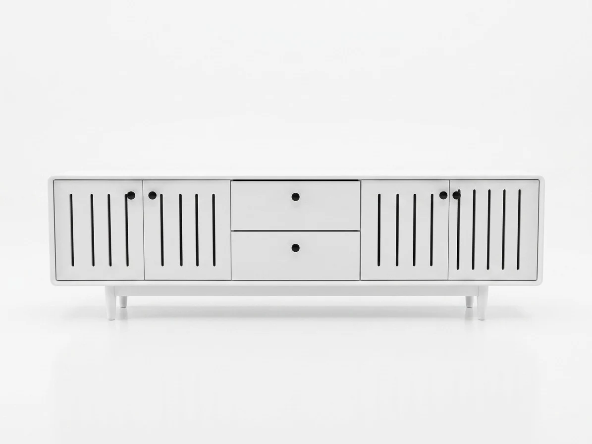 Slat Door TV Stand 3 - Furniture Place Kenya