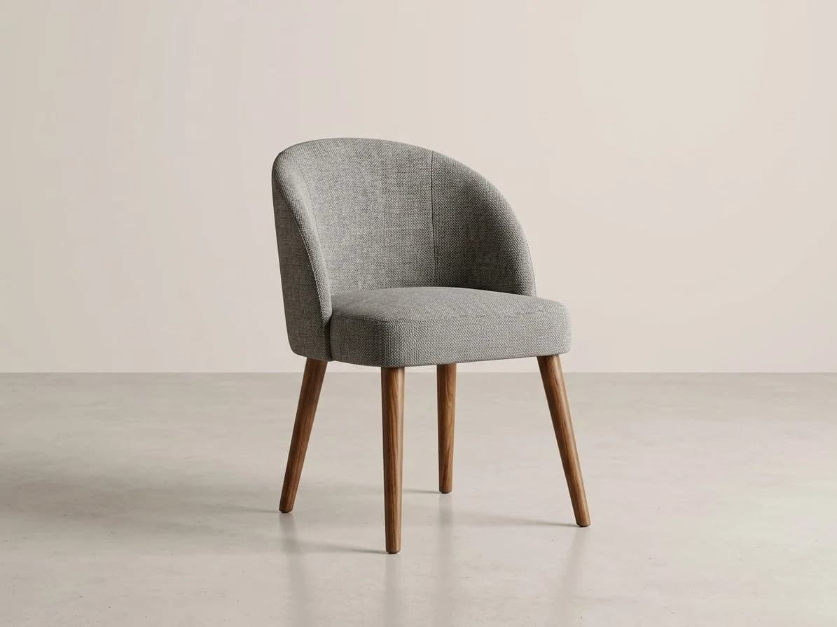 Curved Back Upholstered Dining Chair 1 - Furniture Place Kenya