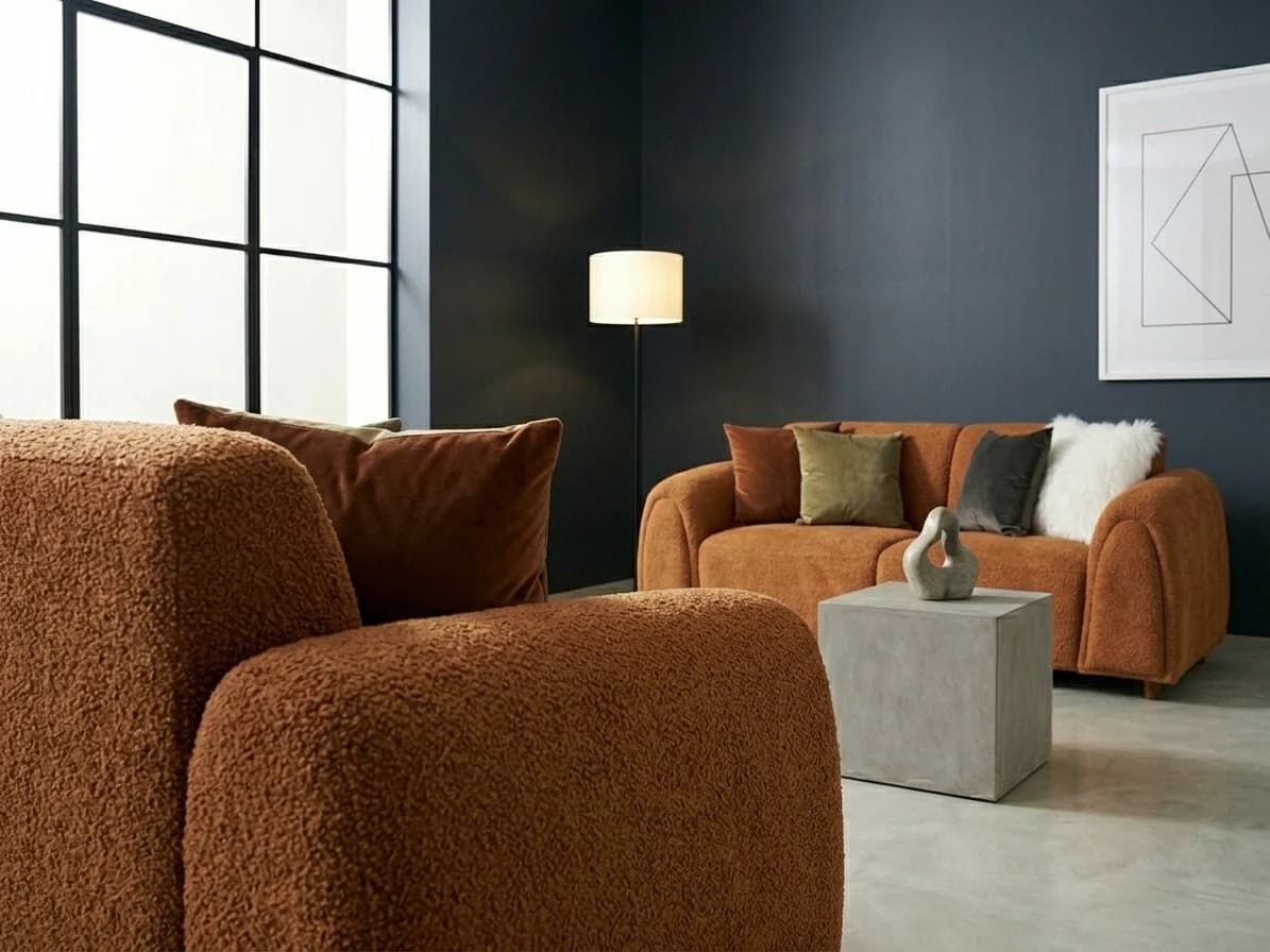 Boucle Sofa Set with Arched Arms 5 - Furniture Place Kenya