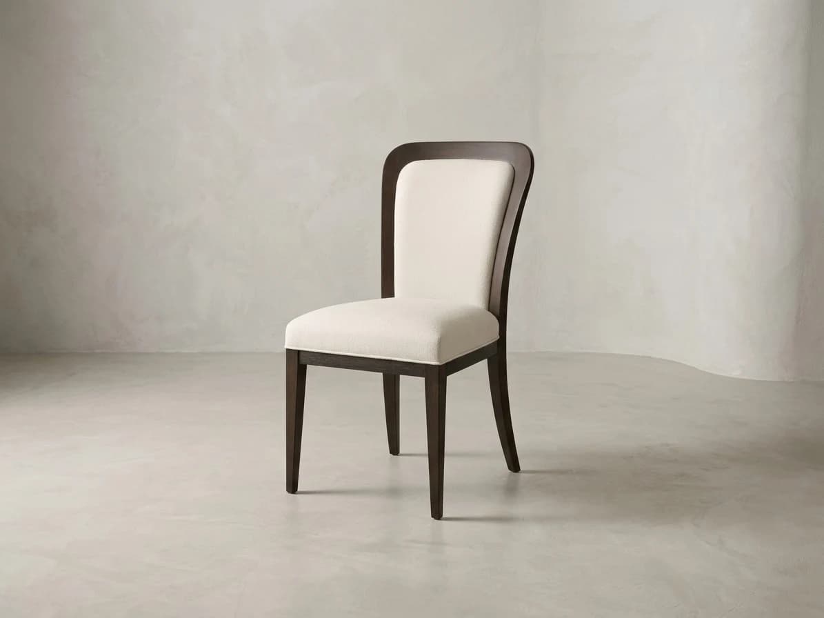 Dark Wood Upholstered Dining Chair - Furniture Place Kenya