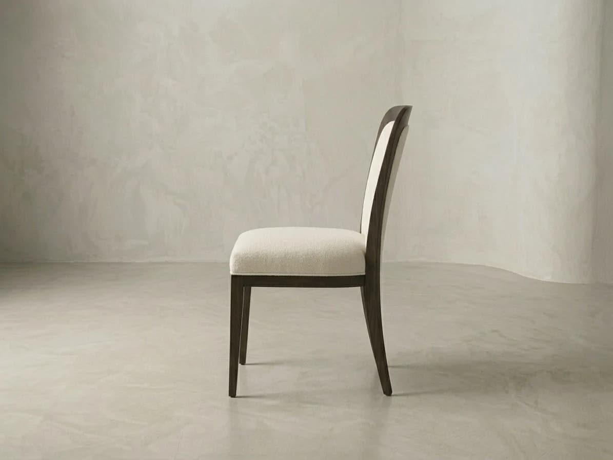 Dark Wood Upholstered Dining Chair 3 - Furniture Place Kenya