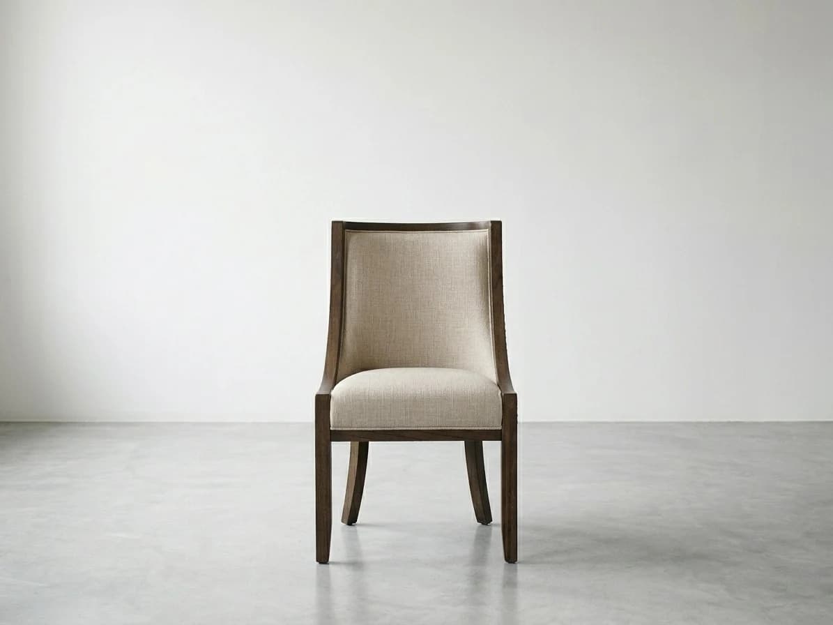 Curved High-Back Upholstered Dining Chair 2 - Furniture Place Kenya