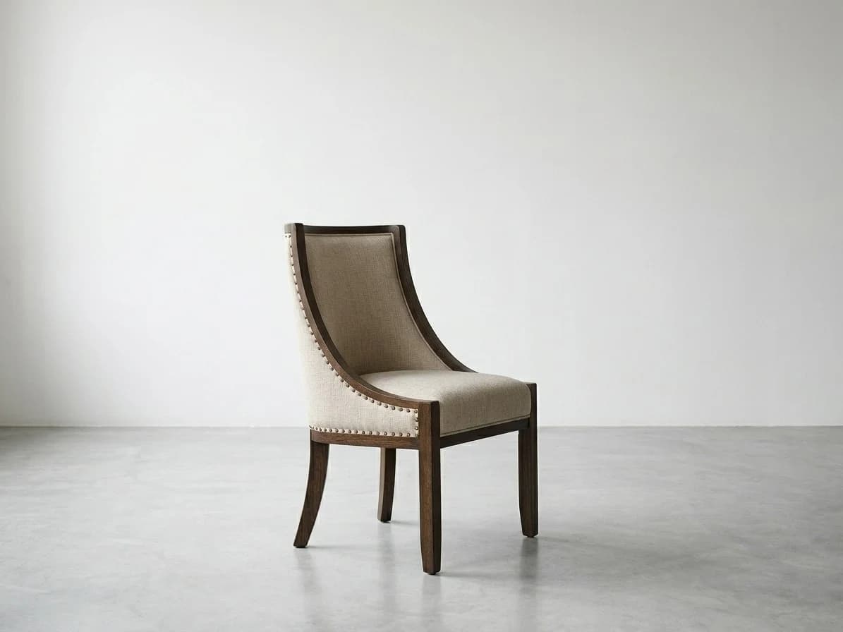 Curved High-Back Upholstered Dining Chair 3 - Furniture Place Kenya
