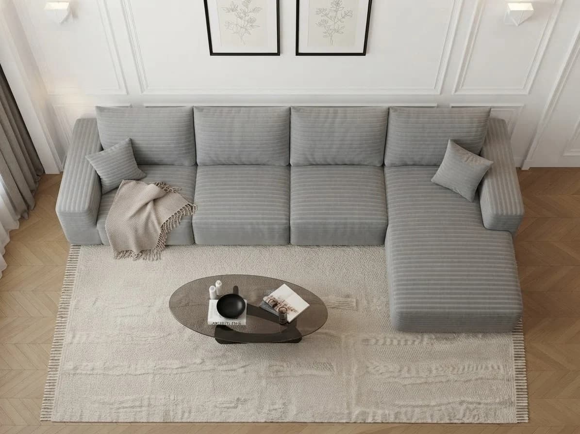 Prose L-Shaped Sectional Sofa 3 - Furniture Place Kenya