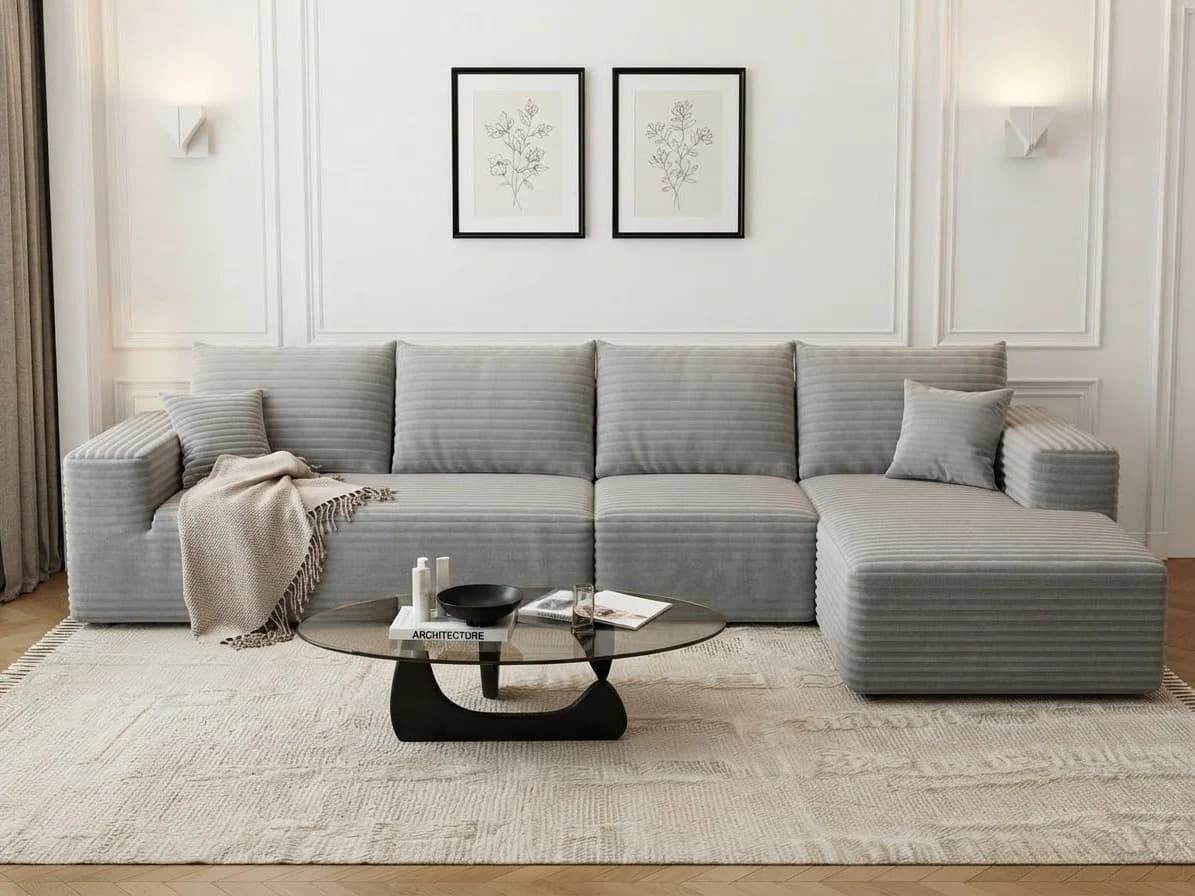 Prose L-Shaped Sectional Sofa 1 - Furniture Place Kenya